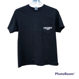 Myrtle Beach Shirt SC Black Short Sleeve Sz. Large